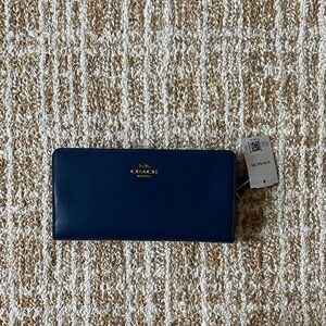 Navy blue coach wallet - NWT